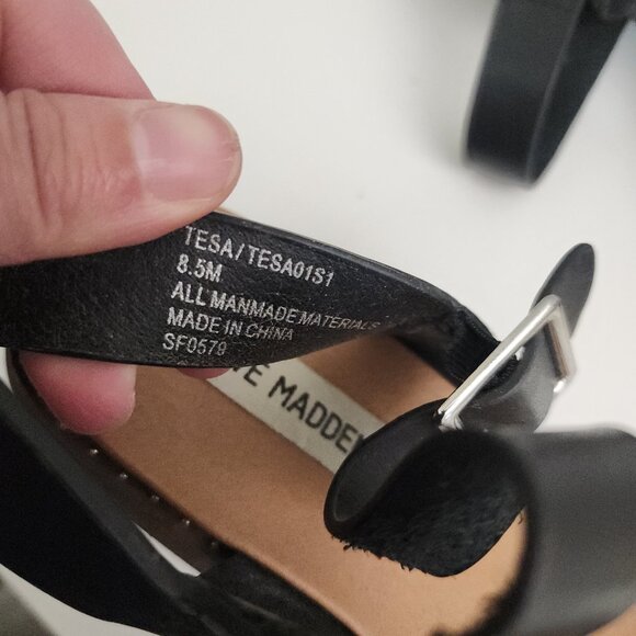 Steve Madden Women's Tesa Slingback Black Sandal Bundle Women's Size 8.5 - Picture 12 of 16